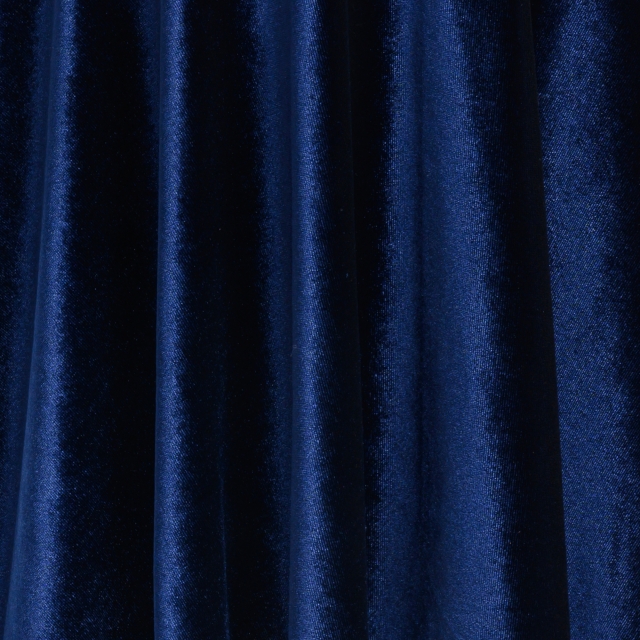 Navy Stretch Velvet Fabric